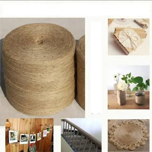 Corda de Linho de Juta Natural para Artesanato - Lote com 20 Jardas em Diversos Diâmetros (1mm, 1.5mm, 2mm, 3mm) - Ideal para Presentes e Projetos DIY