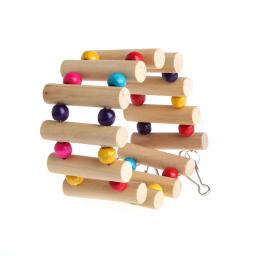 Escada de madeira para pássaros, 18cm, brinquedo para periquito, periquito, papagaio, papagaio, pet fornecimentos - Image 4