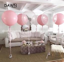 Balões claros gigantes do látex, bolas infláveis do ar do hélio, decoração do casamento, festa do feliz aniversario, 36 polegadas, 90cm, 1Pc - Image 1