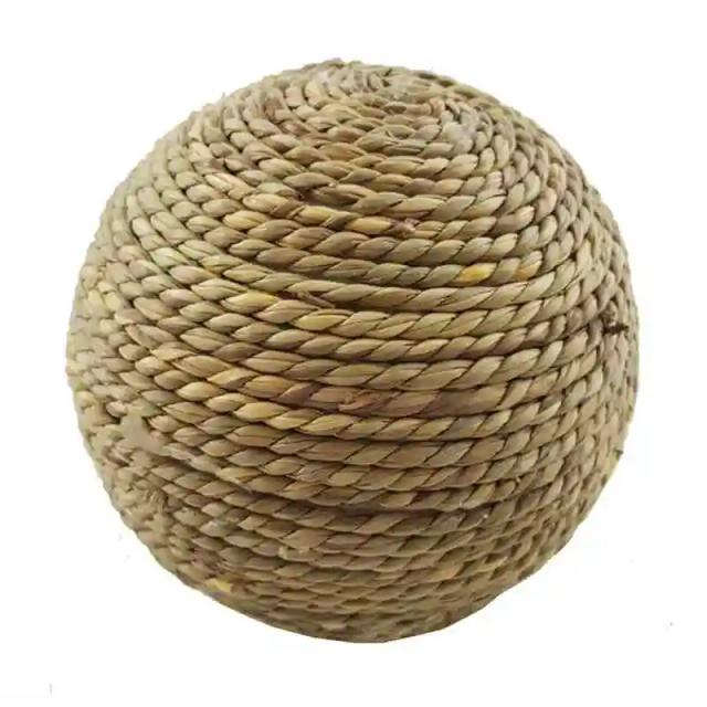 Brinquedo Interativo de Grama Natural para Hamsters e Cobaias - Ideal para Animais de Estimação Pequenos