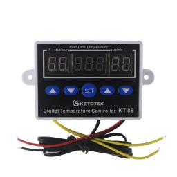 Termostato digital, controle de temperatura para aquário, sensor de incubadora, 12v 220v, led, controle de temperatura - Image 2