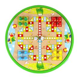 Sportshub-conjunto de xadrez de madeira para jogos de vôo, xadrez/halma/gomoku/animal, cobra e escadas/raposa e geês, 10 ou 5 em 1 ef0032 - Image 3