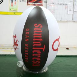 Impressão personalizada Publicidade 1.5m Inflável Oval Curto Bola de Rugby Evento de Promoção Da Marca - Image 1
