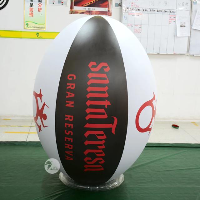 Impressão Personalizada em Inflável Oval de 1,5m para Promoção de Marca em Eventos
