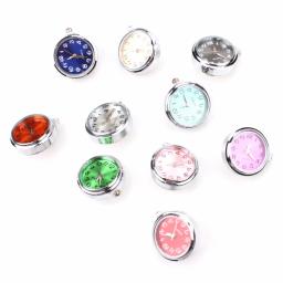 Botão de pressão para relógio colorido, jóias de pressão com fundo de aço inoxidável para pulseiras, $10 - Image 1