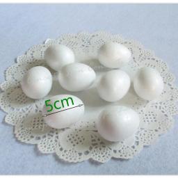 Atacado 5cm espuma oval em forma de isopor para diy artesanato ovos de páscoa-100 pçs/lote frete grátis - Image 1