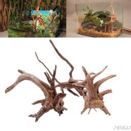 Decoração para aquário, madeira natural, porta-malas, árvore cauda, aquário, planta de peixes, ornamento de toco, decoração smart z03 - Image 1