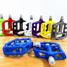 Pedal de bicicleta com plataforma de magnésio, peças de acessório para bicicleta de estrada, ultraleve, 7 cores, mtb - Image 1