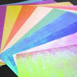 50 pc/set cor brilho origami papel único lado brilhando dobramento sólida papéis crianças diy fazendo scrapbooking artes artesanato decoração - Image 2