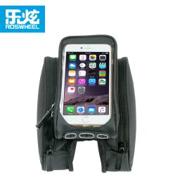 ROSWHEEL-Quadro de Bicicleta Frente Cabeça Bag, Tubo Superior Separável Bike Bag, Duplo IPouch Ciclismo, 5.7 "Celular, Acessórios de bicicleta - Image 4