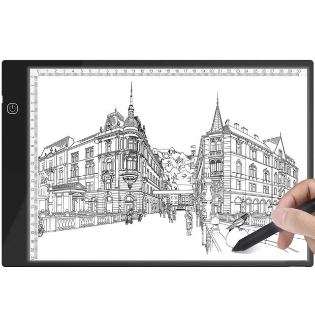 Caixa de Luz LED Ultra Fina Portátil Tracer USB para Artistas - Ideal para Desenho e Esboço A4