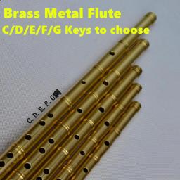 Flauta de metal dizi f com teclas, flauta grossa de latão, flauta chinesa, instrumento musical profissional, arma de autodefesa - Image 6
