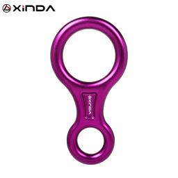 XINDA-Alumínio Figura Belay Dispositivo, Carabina Rigging Descender, Escalada, Equipamentos Downhill, 35KN, Forma 8 - Image 1