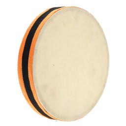 Tambor de mão de madeira, 8 ", cabeça dupla, com percussão, instrumento musical educacional de percussão, para festa, crianças pequenas - Image 4