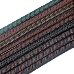 Cordão de couro trançado para artesanato, corda de fazer joias de pulseira, material para artesanato, 1m 12*6mm - Image 1