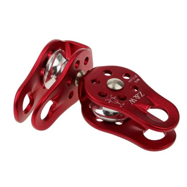Conjunto de 2 Polias de Rocha 20kn para Escalada em Árvore - Ferramenta Ideal para Arboristas e Aventura em Montanhismo