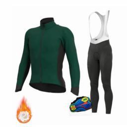 Calças compridas com 20d gel roupas de bicicleta inverno ciclismo jerseys 2022 novos ternos mtb dos homens velo térmico uniforme ciclismo conjuntos - Image 2