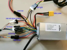 Kit de montagem/conversão para bicicleta elétrica, mtb, controlador, tela, lâmpada frontal, luz traseira, alavanca de freio com cabo à prova d'água - Image 2