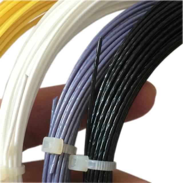Corda Powerti para raquete de tênis em alumínio e poliéster, 1,25mm, 12m - Ideal para treino de bolas, 1 unidade