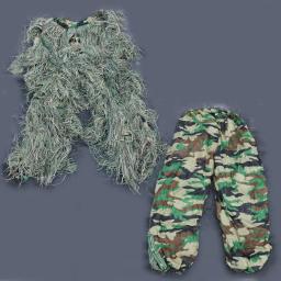 CS Games Camuflagem Caça Ghillie Terno, Terno de Combate Tático com Capuz, Rifle da Selva, Jaqueta Wrap Camo, Calças, Criança, Novo - Image 4