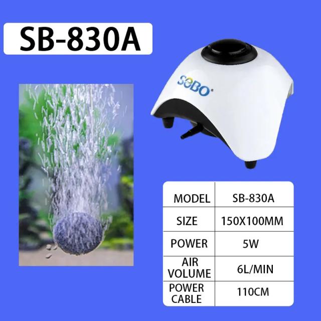 Bomba de Ar Silenciosa para Aquários - Compressor de Oxigênio e Aerador para Tanques de Peixes e Plantas Marinhas