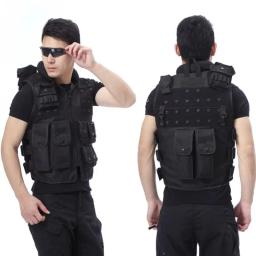 Colete tático preto genuíno masculino, modelo à prova de balas, Cs Protective Equipment - Image 2