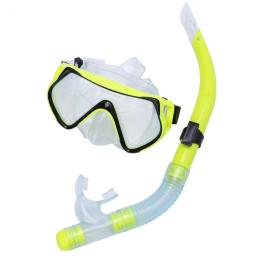 Adulto máscara de natação mergulho óculos de snorkel esportes subaquáticos com meia respiração seca tubo máscara de mergulho terno - Image 3