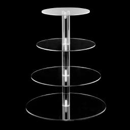 3/4/5/6 Tier Cupcake Bolo Suporte Para Festa de Casamento Acrílico Transparente Buffet Display Rack Sobremesa Removível Bolo Titular Aniversário - Image 4