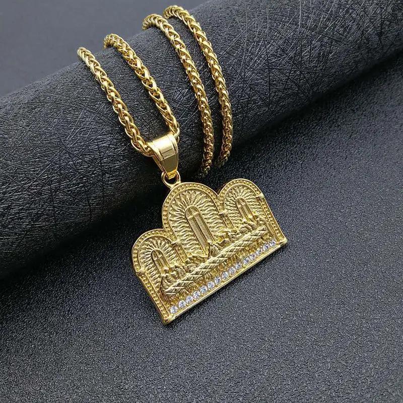 Hip Hop Last Dinner Colar Pingente para Homens e Mulheres, Ornamento em Aço Inoxidável, Festa Jóias - Image 1