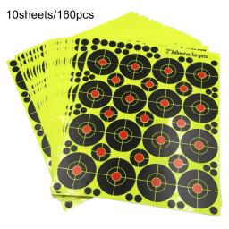 160 pçs reatividade tiro alvo equipamento ao ar livre 2 Polegada direcionamento suprimentos paintball para tiro com arco alvo splatter papel alvo - Image 1