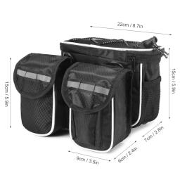 Lixada bolsa de ciclismo para bicicleta, bolsa tipo tubo superior com capa de chuva, à prova d'água, para fixação frontal - Image 6