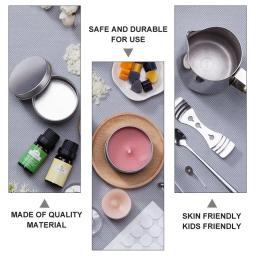 Kit para fazer velas com suporte de algodão, pote, pavios, adesivo, fixador, ferramentas artesanais, feitos à mão, bricolage, 1 conjunto - Image 6