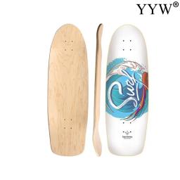 1 peça adulto skate deck terra 78x25.5cm 30.5x1 0 Polegada 7 plies bordo madeira único kicktail placa de skate surf em branco - Image 6