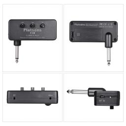 Flatsons f1r mini fone de ouvido amplificador de guitarra com 3.5mm fone de ouvido jack aux entrada plug-and-play acessórios de guitarra - Image 4