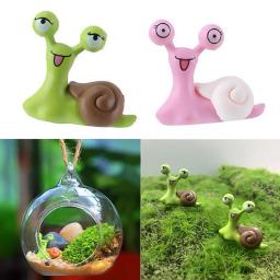 Mini Caracóis para Decoração Dollhouse, Micro Paisagem, Acessórios Bonsai, Enfeites De Jardim, Figurinha De Fadas, Brinquedos, Decoração De Fadas, 2PCs - Image 2