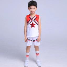Lolanta novas meninas traje uniforme de líder de torcida atividades escolares desempenho outfits 4-16 anos azul vermelho - Image 5