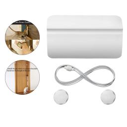 Abridor automático da porta Pet com cordão elástico, Cat Entry, Porta Aberta Buraco - Image 4