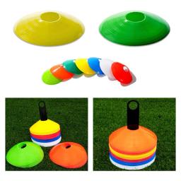 1 pçs portátil de plástico futebol disco voador placa equipamento treinamento obstáculo sinal disco - Image 1