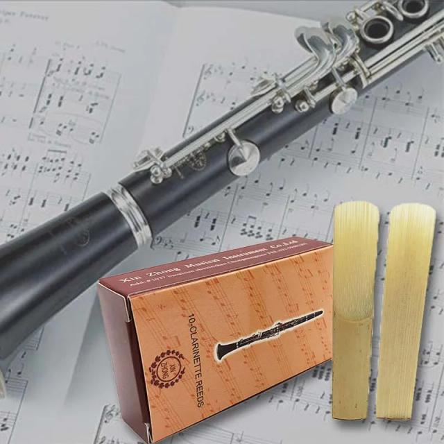 Conjunto de 10 Juncos de Bambu para Clarinete com Força 2.5 - Transporte Eficiente para Instrumentos Musicais