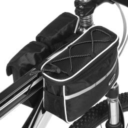 Lixada bolsa de ciclismo para bicicleta, bolsa tipo tubo superior com capa de chuva, à prova d'água, para fixação frontal - Image 1