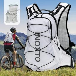 Inoxto Mochila de Bicicleta Respirável Impermeável, Bolsa de Ciclismo Masculina e Feminina, Capacete de Bicicleta, Bolsa de Água, 12L - Image 1