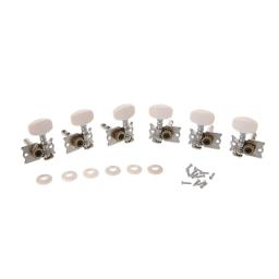 Peças para ajuste de guitarra clássica, 6 peças, afinador único, chaves, cabeças, máquina de cordas, peças, acessórios de peças de guitarra - Image 1