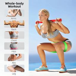Faixas de resistência de látex conjunto de fitness faixas de borracha treinamento de força expansor equipamentos de ginástica faixas elásticas - Image 5