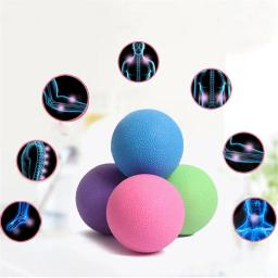 Lacrosse bola massageadora para alivio de dor miofascial, ponta de gatilho para nós musculares, alívio roxo/rosa/azul/verde - Image 1