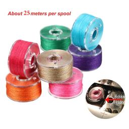 Bobinas plásticas com fio para máquinas de costura 20 carretéis de linha multicoloridos Bobinas de máquinas de costura Acessórios de costura - Image 3