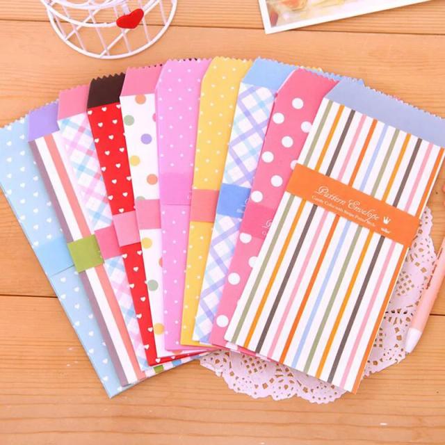 Conjunto de 10 Envelopes de Papel para Scrapbooking - Ferramenta Criativa DIY para Presentes e Cartões Personalizados