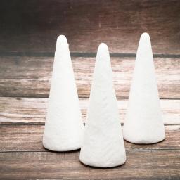 Cone cones de isopor árvore artesanato poliestireno natal diy whiteballs artesanato floralparty formas decorativas suprimentos crianças natal - Image 6