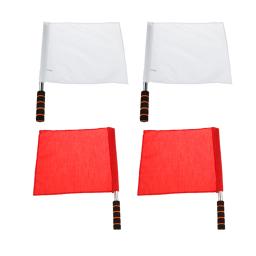 Bandeira de arbitragem para futebol, futebol americano e outros esportes, 4 unidades, linha de vôlei, branco e vermelho - Image 3