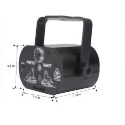 Luzes de discoteca rgb led, feixe de laser para palco, luzes ativadas por som de dj, com efeito de flash estroboscópico, lâmpada projetora de energia usb - Image 2