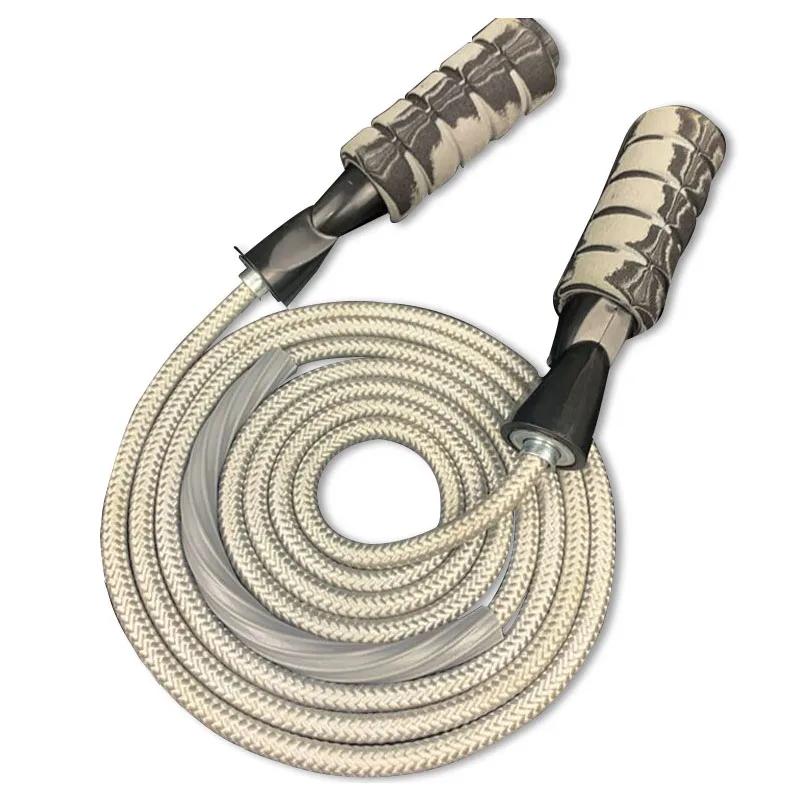 Nylon pular corda, punho dobro do rolamento, revestido, esportes, aptidão, exercício, comprimento de 2,8 m - Image 1